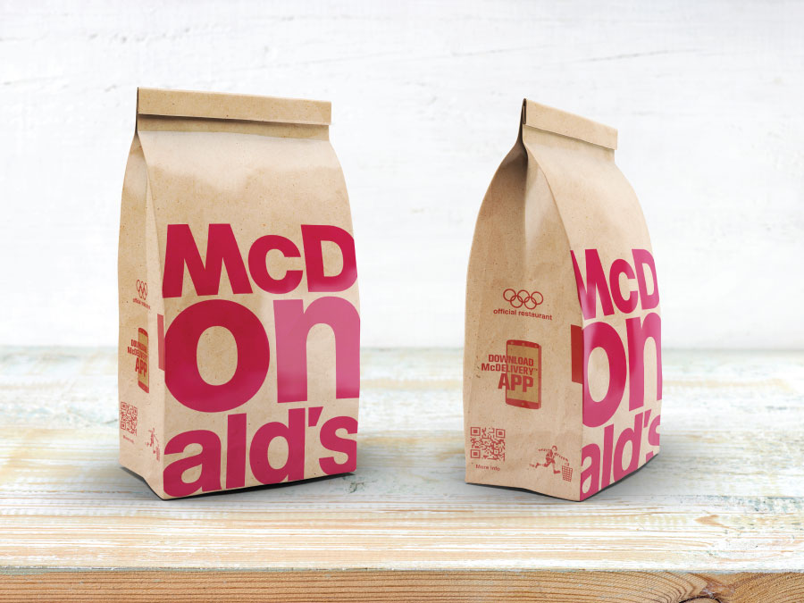 Mc Donalds Take Away Bag